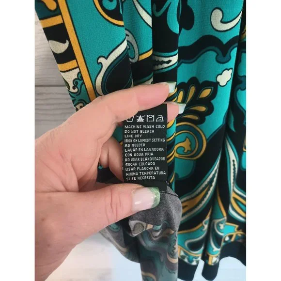 Perceptions New York Boho Dress Women's Size 6 Classy Soft Flowy - Picture 5 of 6